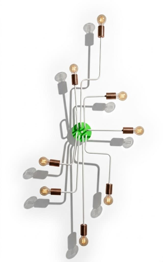 A connected network of lights representing partner distribution.